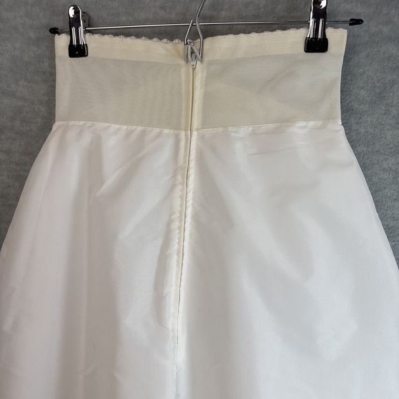 Vintage Crinoline Full Maxi Slip S/XS Petticoat White Bridal Layered Zipper - Picture 4 of 16